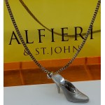 Alfieri St John - 18k  White   Gold Diamond  Necklace